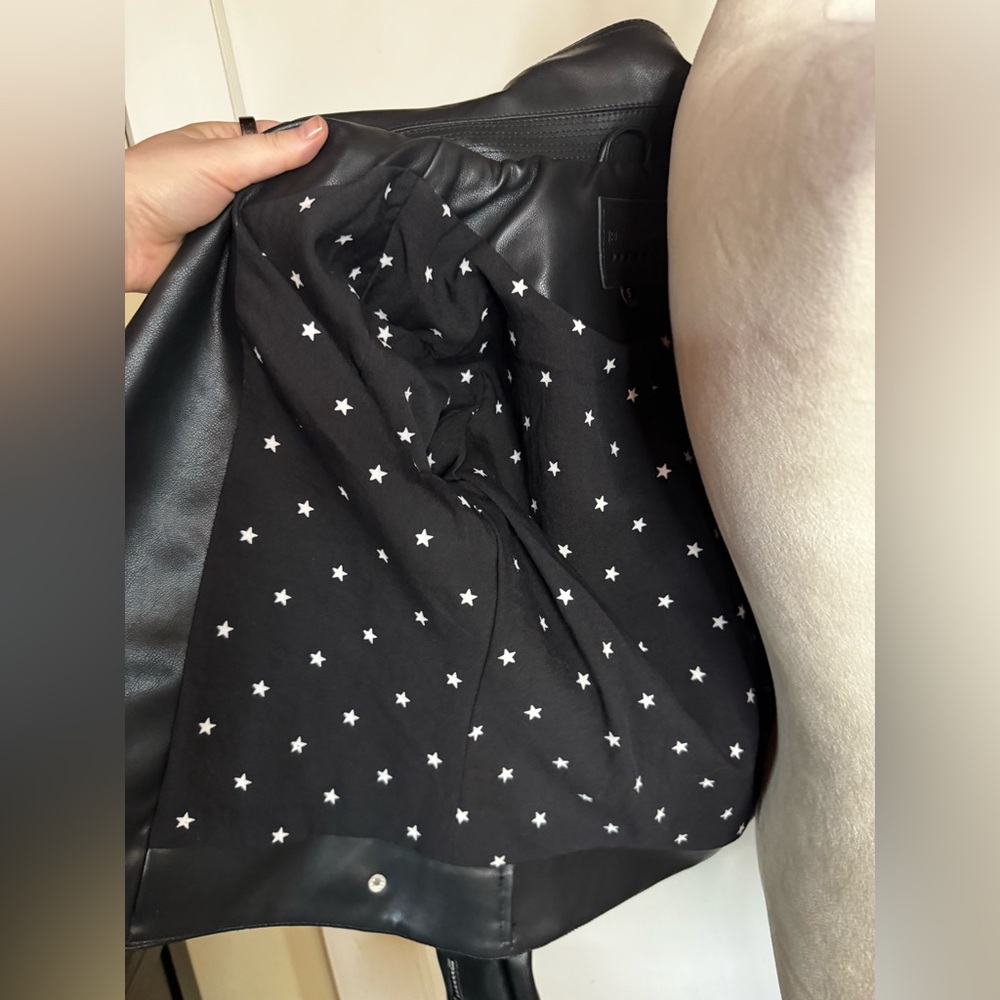 BlankNYC Faux Leather Moto Biker Jacket Goth Punk Skate Motorcycle Whimsygoth - Picture 9 of 9